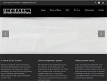 Tablet Screenshot of michaels-limo.com